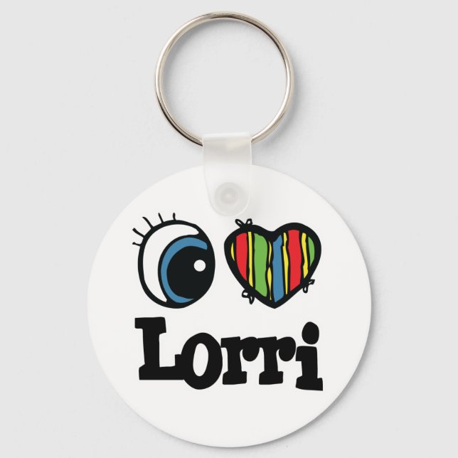 Llavero Yo amo a Lorri (Anverso)