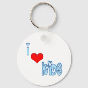 Llavero Yo amo a los niños Keychain