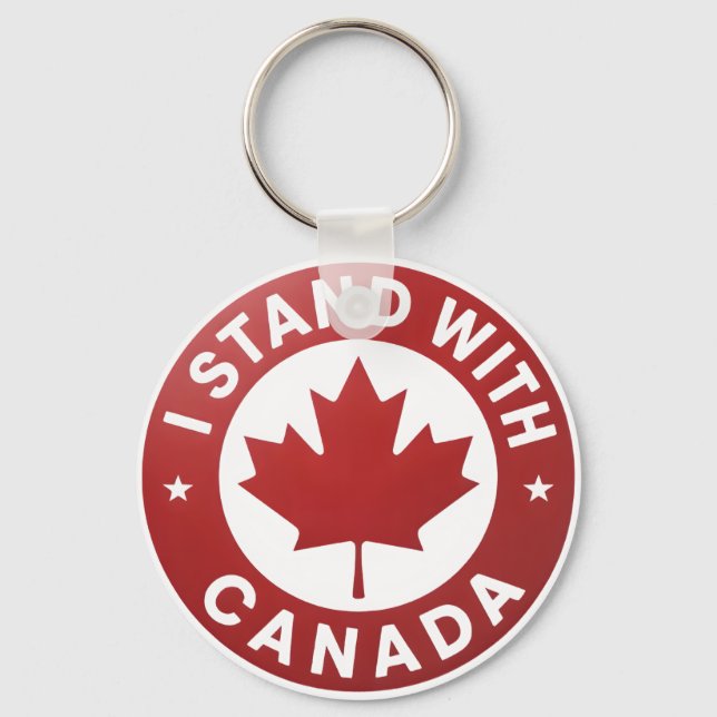 Llavero Yo apoyo a Canadá (Anverso)