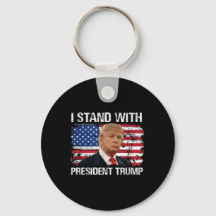 Llavero Yo apoyo al presidente Trump Bandera estadounidens
