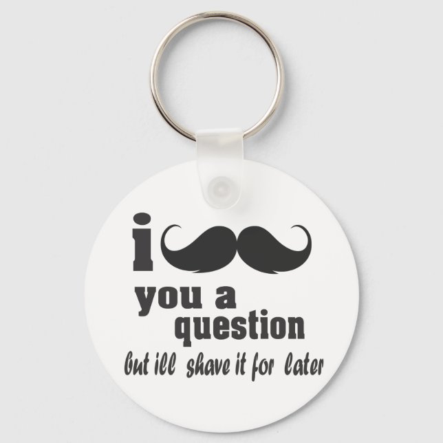 Llavero yo bigote una pregunta (Anverso)