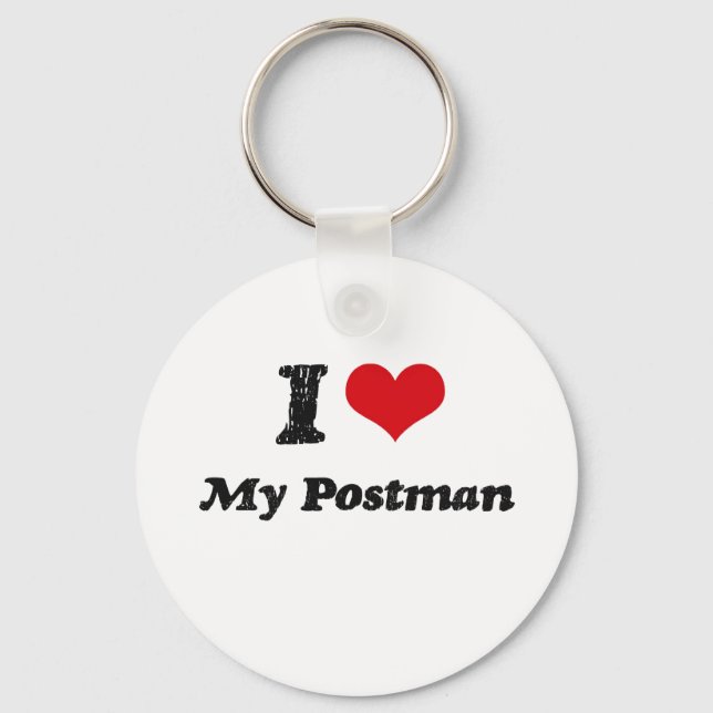 Llavero Yo corazón a mi Postman (Anverso)