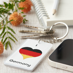 Llavero Yo corazón Alemania Bandera Alemana