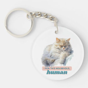 Llavero "Yo dirijo esta casa, humana" Gato de Hilarios