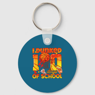 Llavero Yo divertido baloncesto Dunked100 días estudiante