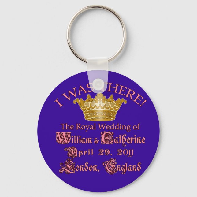 Llavero Yo Estaba Allí El Boda Real Memorabilia (Anverso)