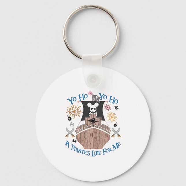 Llavero Yo Ho Pirate Cruise A Pirate's Life For Me Family  (Anverso)