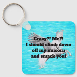 Llavero ¿Yo? ¿Loco? Keychain