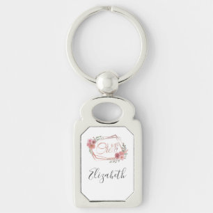 Llavero Yo sí Crew Flores Rosa Florales Rubor Pink Flowers