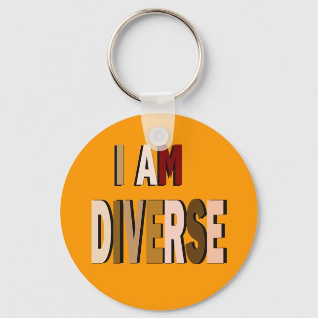 Llavero Yo Soy Un Keychain Diverso (Anverso)