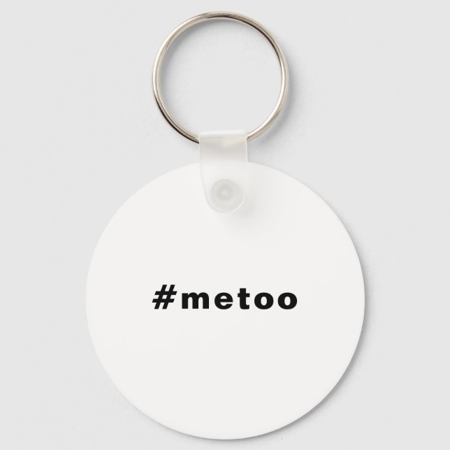 Llavero yo también, #metoo, orgullo blanco negro (Anverso)