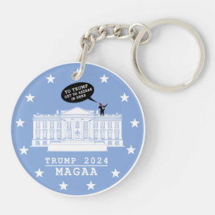 LLAVERO YO TRUMP - KEYCHAIN DE LA CASA BLANCA