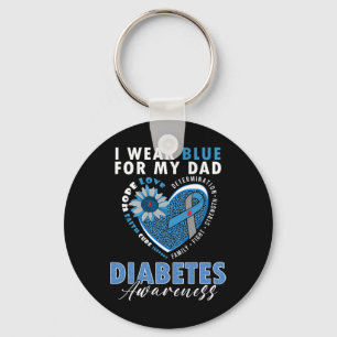 Llavero Yo Uso Azul Para Mi Padre Tipo 1 Sensibilización S