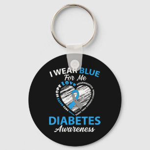 Llavero Yo Uso Azul Para Mí Tipo 1 Diabetes Mes De Concien