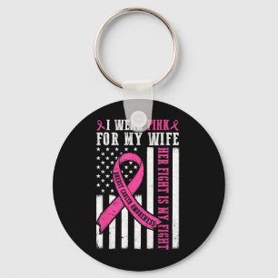Llavero Yo Uso Cáncer De Mama De Esposa Rosa Su Lucha Es M