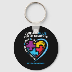 Llavero Yo Uso El Azul Para Mis Estudiantes Regalos Autism