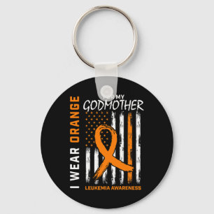 Llavero Yo Uso Naranja Para Madrina Leucemia Ame
