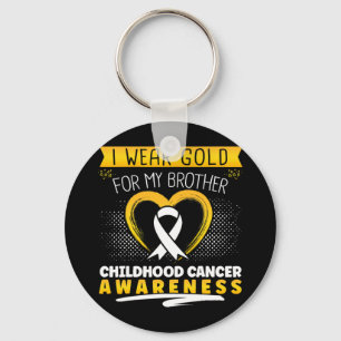 Llavero Yo Uso Oro Para El Cáncer Infantil Del Corazón De 