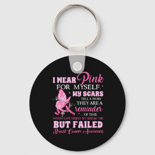 Llavero Yo Uso Pink Para Mí Mis Cicatrices Pero Fallida Ma