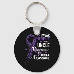 Llavero Yo Uso Púrpura Para Mi Tío Con Cáncer Pancreático