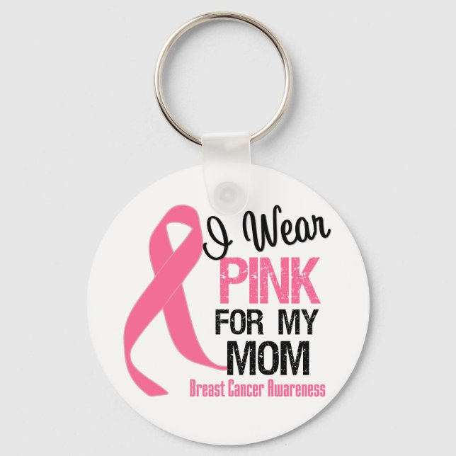 Llavero Yo Uso Rosa Para Mi Mamá (Anverso)