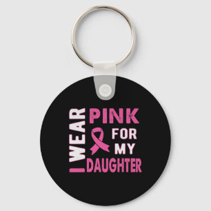 Llavero Yo uso rosa para mis hijas las advertencias de cán