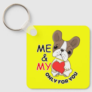 Llavero YO Y MI AMOR_Metalizado Keychain Oval amarillo-4