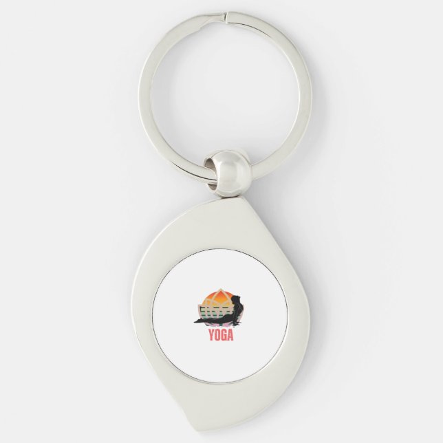 Llavero Yoga: Abraza el flujo (Anverso)