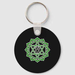 Llavero Yoga Anahata Corazón Verde Chakra