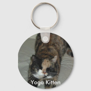 Llavero Yoga Calico Kitty Cat