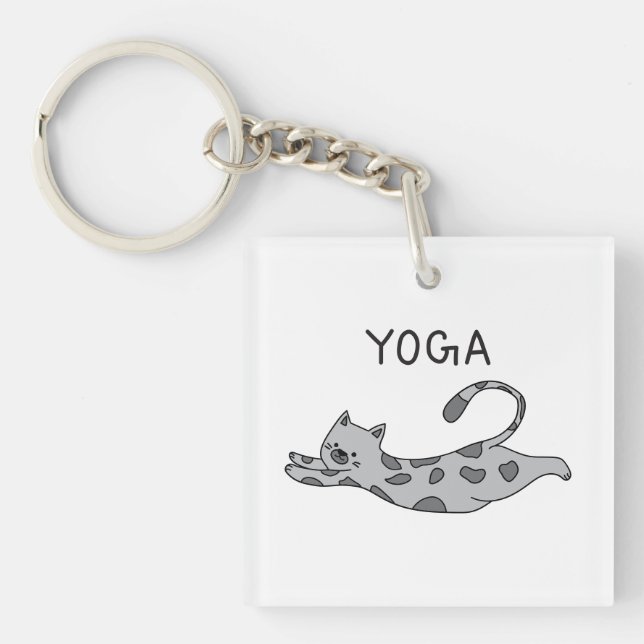 Llavero Yoga Cat (Frente)