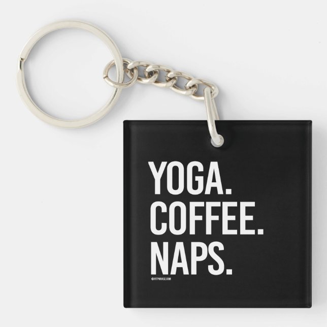 Llavero Yoga Coffee Naps -   Yoga Fitness -.png (Frente)