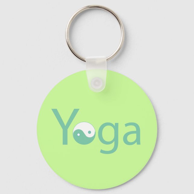 Llavero Yoga con Yin Yang (Anverso)