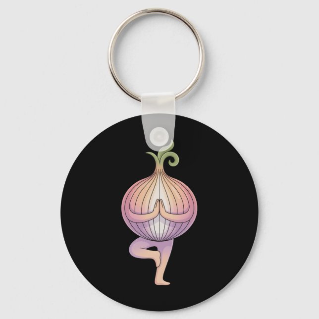 Llavero Yoga de Cebolla  (Anverso)