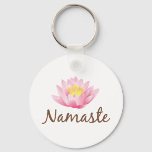 Llavero Yoga de la flor de Namaste Lotus