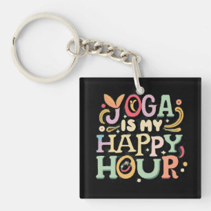 Llavero Yoga Es Mi Hora Feliz