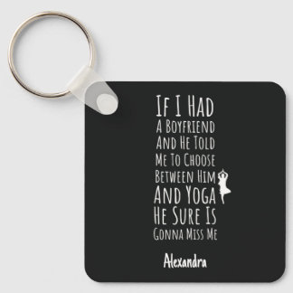 Llavero Yoga Gifts For Girls Yogi Funny Personalized