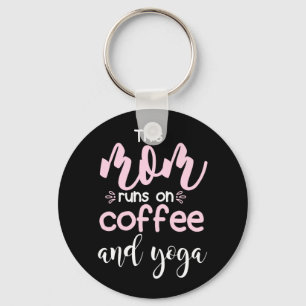 Llavero Yoga Lover Esta Mamá Corre En Café Y Yoga