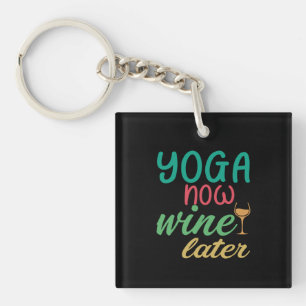 Llavero Yoga Lover   Yoga Now Wine Después