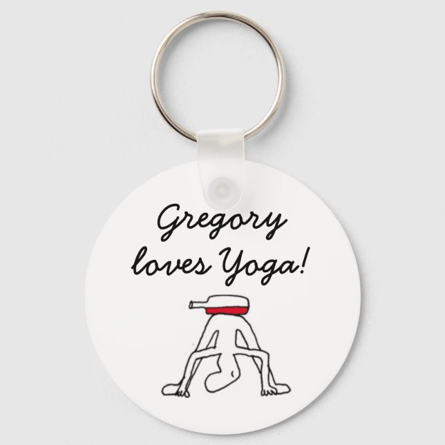Llavero Yoga para la insignia blanca de los Winelovers (Anverso)