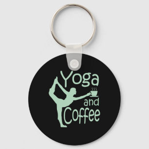 Llavero Yoga Para Mujeres Con Frases Yoga Y Café