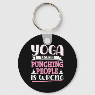 Llavero Yoga porque golpear a la gente está mal _6