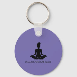 Llavero Yoga pose Mindness Medición cita Keyring