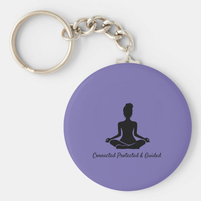 Llavero Yoga pose Mindness Medición cita Keyring (Frente)