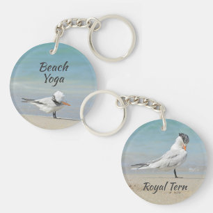 Llavero Yoga Royal Tern Poses Beach Yoga