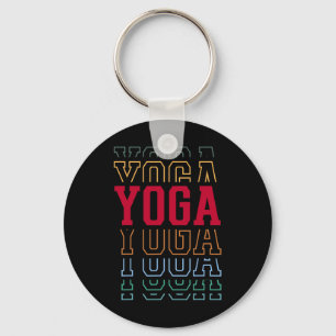 Llavero Yoga Texto Divertido en Capas Instructor Entrenado