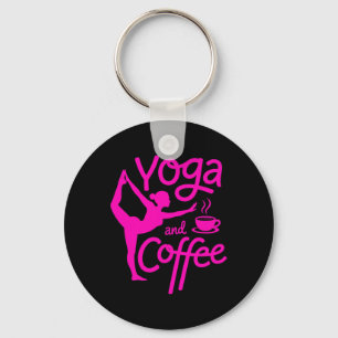 Llavero Yoga y café Ejercicio matutino consciente Relajaci