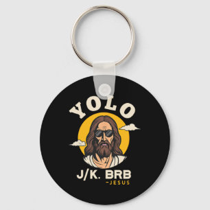 Llavero Yolo Jk Brb Jesus Funny Easter Christian Faith Des