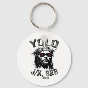 Llavero Yolo Jk Brb Jesús Resurrección Cristianos Divertid