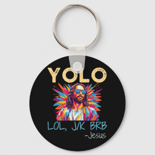 Llavero Yolo Lol Jk Brb Jesus Easter Navidades Funny Relig